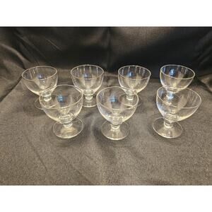 7 Vintage Crystal Baccarat* Sake Digestif Shot Aperitif Glasses Nice